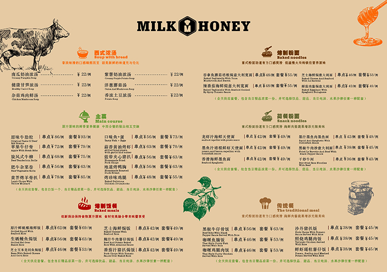 Milk&Honey餐饮品牌设计-7